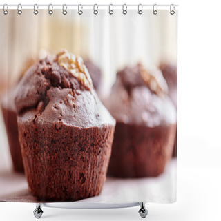 Personality  Delicious Chocolate Cupcakes Shower Curtains