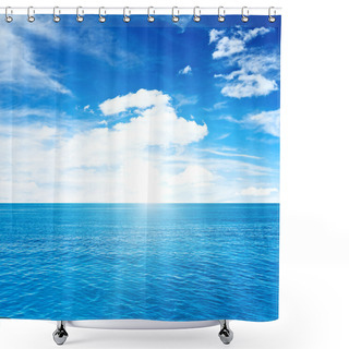 Personality  Tropical Clouds And Sea Shower Curtains