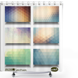 Personality  Vector Banner Set. Abstract Header Vector Background . Shower Curtains