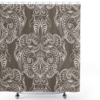 Personality  Vector Floral Lace Pattern Shower Curtains