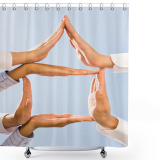 Personality  House Shower Curtains
