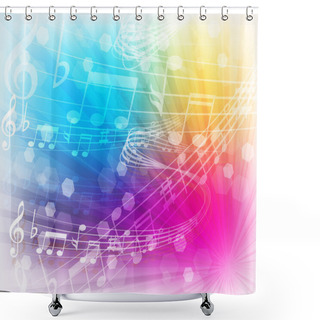 Personality  Music Note Music Shower Curtains