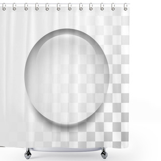 Personality  Transparent Drop With Shadow And Reflection Shower Curtains