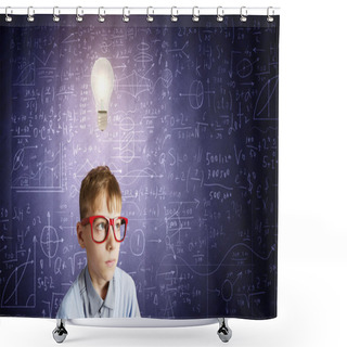 Personality  Little Genius Shower Curtains