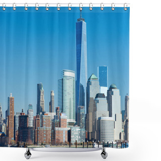 Personality  New York City Manhattan Skyline Shower Curtains