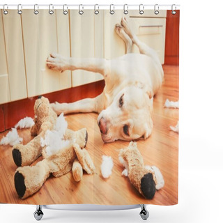 Personality  Naughty Dog Home Alone  Shower Curtains