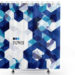 Personality  Modern Geometrical Abstract Background Shower Curtains