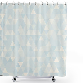 Personality  Abstract Geometric Triangle Background. Neutral Seamless Pattern Shower Curtains