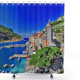 Personality  Colorful Portovenere, Italy Shower Curtains