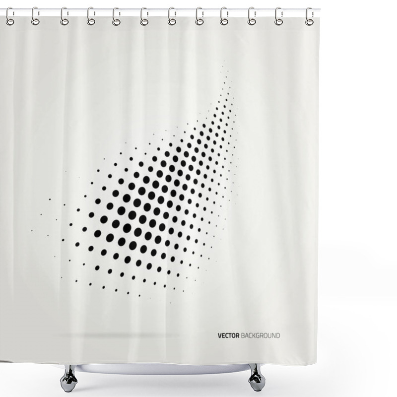 Personality  Vector halftone dots. shower curtains