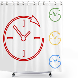 Personality  Service And Support For Customers Around The Clock Shower Curtains