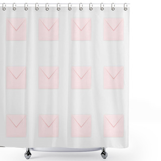 Personality  Repetitive Pattern Of Envelopes Shower Curtains