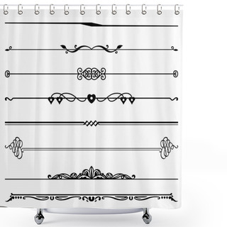 Personality  Set Of Dividers Shower Curtains