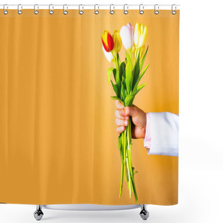 Personality  Spring Flowers. Spring Bouquet As Gift. Flower Love. Shower Curtains