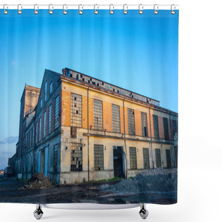Personality  Abandoned Industrial Plant At Sunset, Veneto, Italy Shower Curtains