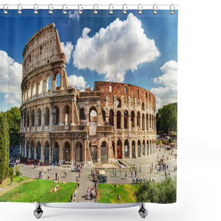 Personality  Colosseum In Rome Shower Curtains