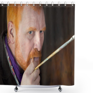 Personality  Vincent Van Gogh Portrait Of Dedication Shower Curtains