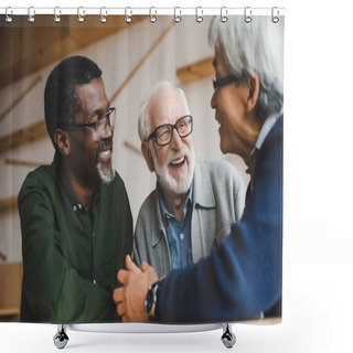 Personality  Senior Friends Spending Time Together Shower Curtains