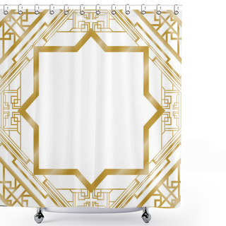 Personality  Art Deco Abstract Background Shower Curtains
