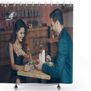 Personality  Man Proposing To Girlfriend Shower Curtains