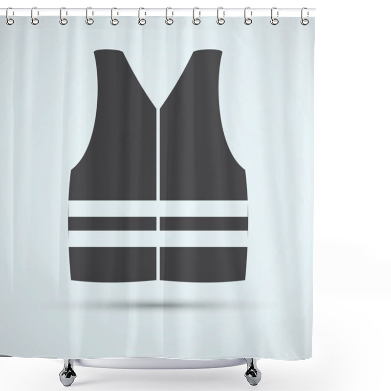 Personality  Life Vest Icon Shower Curtains