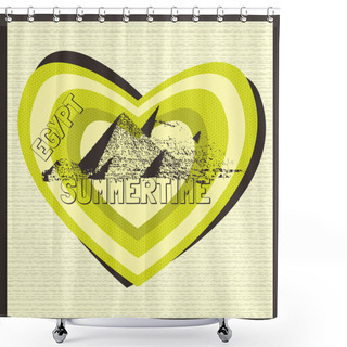 Personality  Around The World. Egypt Shower Curtains