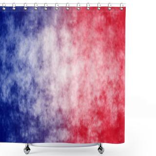 Personality  Red White And Blue Background Shower Curtains