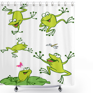 Personality  Few Frogs Shower Curtains