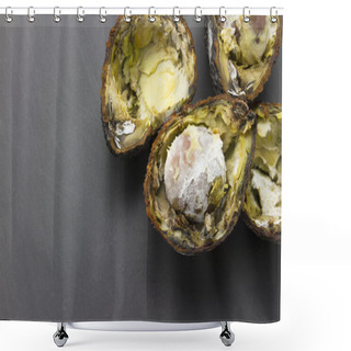 Personality  Cutted Rotten Avocados Shower Curtains