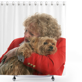 Personality  I Love My Yorkie Shower Curtains