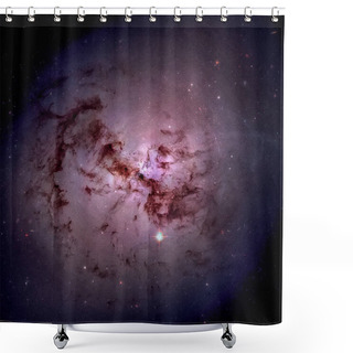 Personality  Giant Elliptical Galaxy NGC 1316 In The Constellation Fornax. Shower Curtains