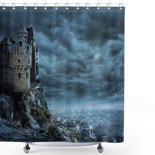 Personality  Castle Shower Curtains