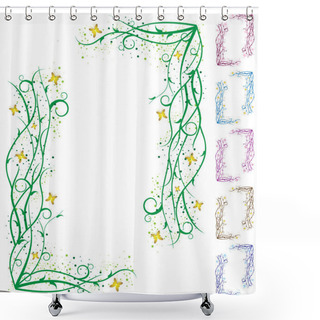 Personality  Border Shower Curtains
