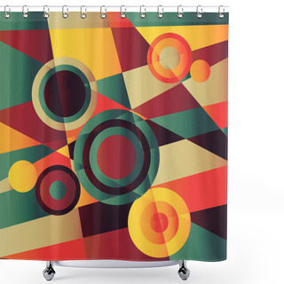 Personality  Retro Background Shower Curtains