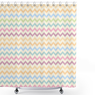 Personality  Chevron Pattern For Eggs Shower Curtains