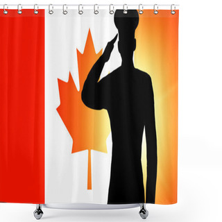 Personality  The Canadian Flag Shower Curtains