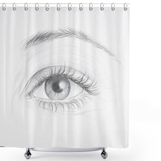 Personality  Vector EYE Shower Curtains