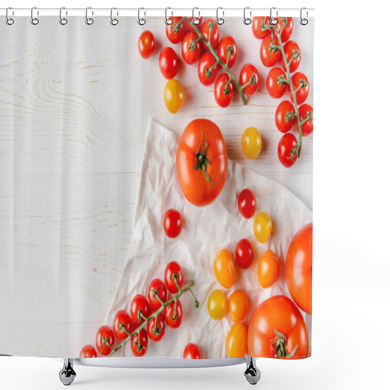 Personality  Fresh ripe tomatoes shower curtains