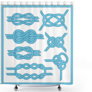Personality  Sailor Knot Set.  Shower Curtains