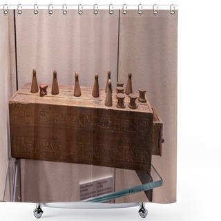 Personality  Egyptian Game Of Senet Shower Curtains