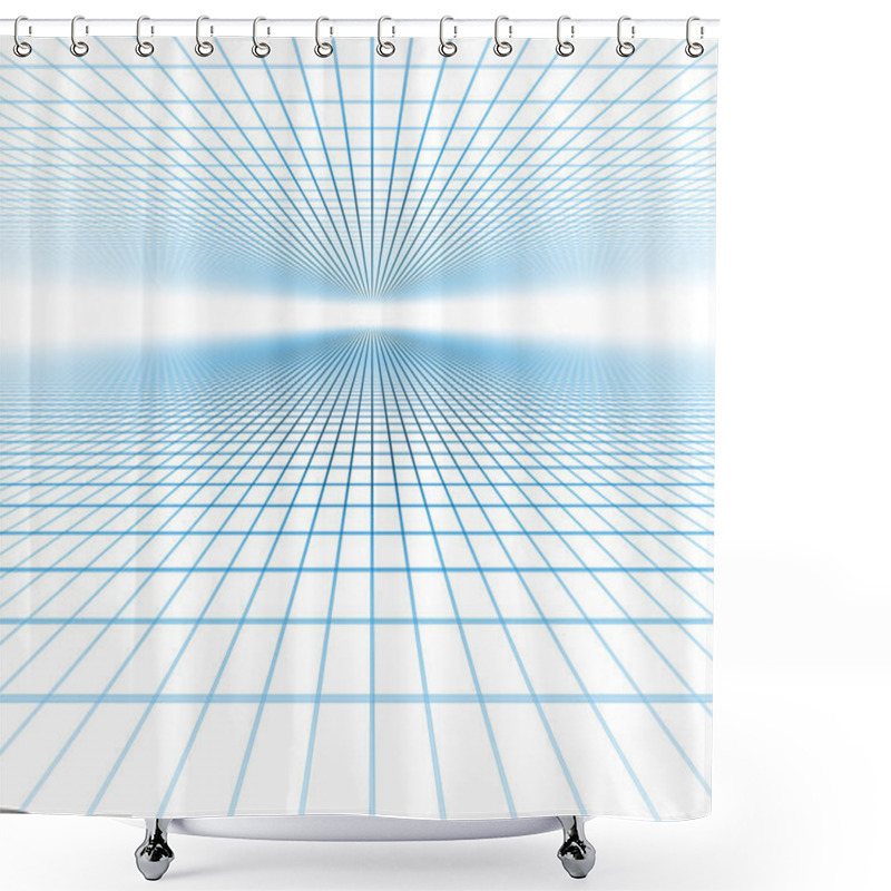 Personality  Grid World Shower Curtains