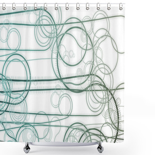 Personality  Curving Vegetation Winding Vines Shower Curtains