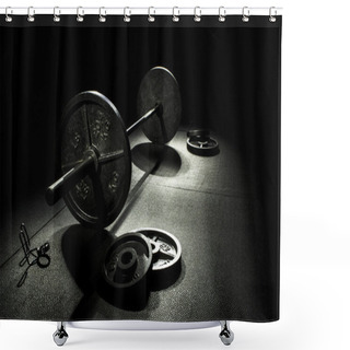 Personality  Olympic Weights Shower Curtains