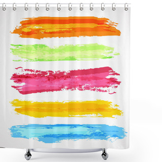 Personality  Brush Strokes Template Shower Curtains