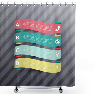 Personality  Steps Process Banners Vector Illustration Shower Curtains
