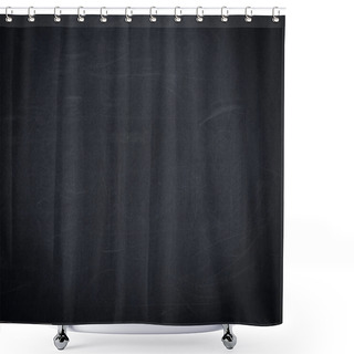 Personality  Empty Black School Chalkboard Shower Curtains