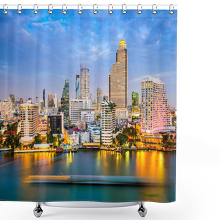 Personality  Bangkok Thailand Skyline Shower Curtains