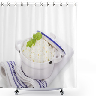 Personality  Fresh Curd. Shower Curtains