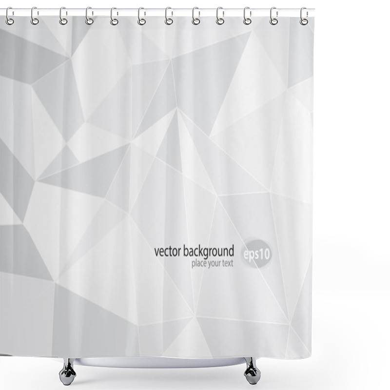 Personality  Abstract white background shower curtains