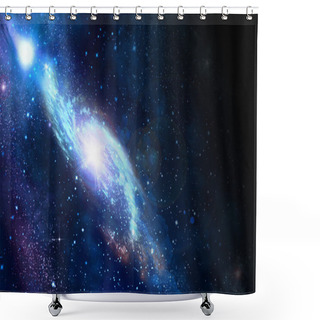 Personality  Spiral Galaxy Shower Curtains